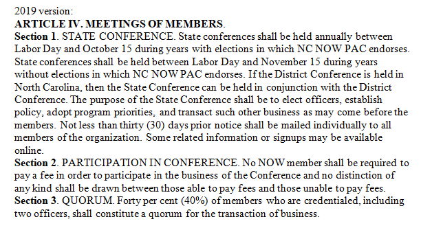 Article IV. Meetings of Members.2019